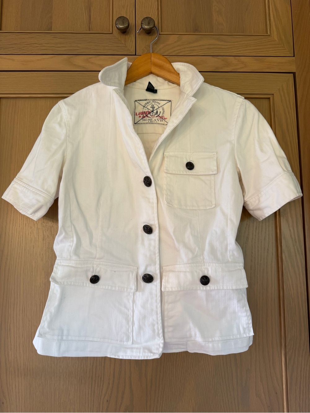 Vintage Lauren Jeans Company Cotton/Canvas Denim Safari Jacket / small